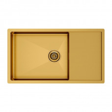 Мойка нерж. сталь GERBERG 78F UNI, PM217844-BG, брашированное золото, 780х440мм, Paulmark