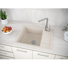 Мойка кварцевая FLUGEN 50-600, IT-GRANIT, PM216050-BE, бежевый , 600х500 мм, Paulmark