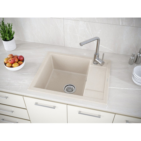 Мойка кварцевая FLUGEN 50-600, IT-GRANIT, PM216050-BE, бежевый , 600х500 мм, Paulmark Мойка кварцевая FLUGEN 50-600, IT-GRANIT, PM216050-BE, бежевый , 600х500 мм, Paulmark