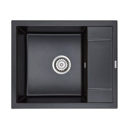 Мойка кварцевая FLUGEN 50-600, IT-GRANIT, PM216050-BLM, черный металлик, 600х500 мм, Paulmark Мойка кварцевая FLUGEN 50-600, IT-GRANIT, PM216050-BLM, черный металлик, 600х500 мм, Paulmark