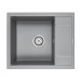 Мойка кварцевая FLUGEN 50-600, IT-GRANIT, PM216050-GRM, серый металлик, 600х500 мм, Paulmark