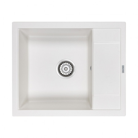 Мойка кварцевая FLUGEN 50-600, IT-GRANIT, PM216050-WH, белый, 600х500 мм, Paulmark Мойка кварцевая FLUGEN 50-600, IT-GRANIT, PM216050-WH, белый, 600х500 мм, Paulmark