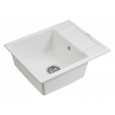 Мойка кварцевая FLUGEN 50-600, IT-GRANIT, PM216050-WH, белый, 600х500 мм, Paulmark