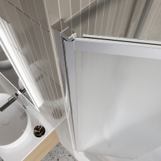 Шторка на ванну BelBagno LUCE-VF-11-90/145-P-Cr