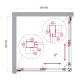 Душевой уголок BelBagno LUCE-A-2-90-C-NERO Душевой уголок BelBagno LUCE-A-2-90-C-NERO