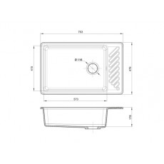 Мойка кварцевая Granfest QUARZ GF-ZL-51