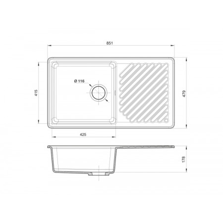 Мойка кварцевая Granfest QUARZ GF-ZL-53 белая (851 х 479) Мойка кварцевая Granfest QUARZ GF-ZL-53 белая (851 х 479)