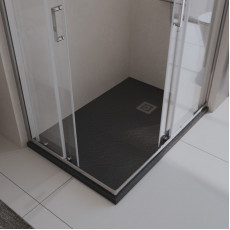 Поддон из искусственного мрамора Belbagno TRAY-MR-UNO-AH-120/80-35-NERO-CR