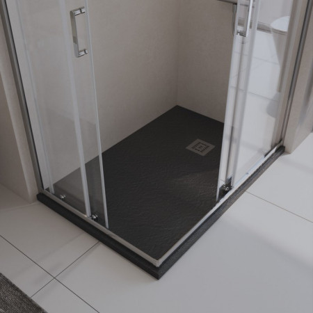 Поддон из искусственного мрамора Belbagno TRAY-MR-UNO-AH-120/80-35-NERO-CR Поддон из искусственного мрамора Belbagno TRAY-MR-UNO-AH-120/80-35-NERO-CR