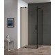 Душевой уголок Cezares SLIDER-AH-1-80-90/100-BR-NERO Душевой уголок Cezares SLIDER-AH-1-80-90/100-BR-NERO