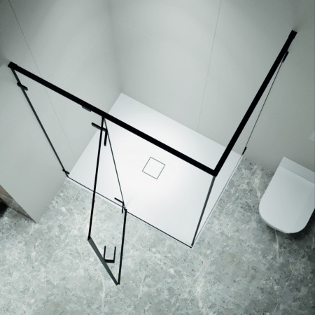 Душевой уголок с распашной дверью на петлях - RGW SV-040B (Матовое-Сатинат, 1300x800)