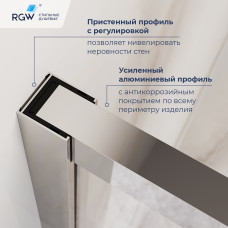 Душевой уголок с открытием двери вовнутрь RGW LE-45 1000x900