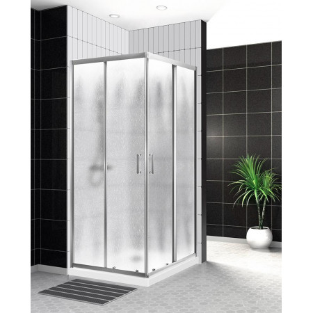 Душевой уголок BelBagno UNO-195-A-2-100-CH-CR Душевой уголок BelBagno UNO-195-A-2-100-CH-CR