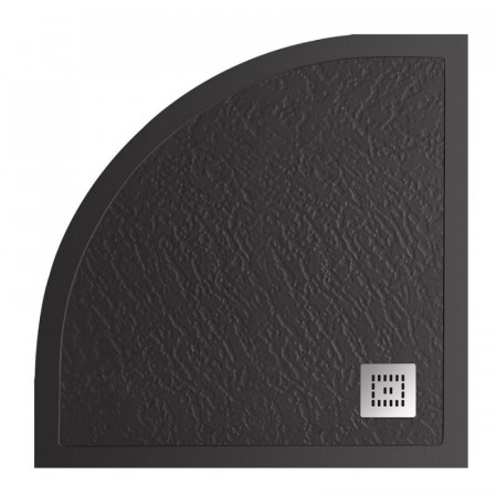 Поддон из искусственного мрамора Belbagno TRAY-MR-UNO-R-90-550-35-NERO-CR