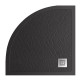Поддон из искусственного мрамора Belbagno TRAY-MR-UNO-R-90-550-35-NERO-CR