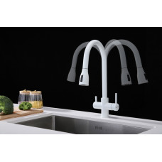 СмесительдлякухниLANGE,белыйматовый,La214212-WH,Paulmark