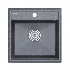 Мойка кварцевая STEPIA 50, IT-GRANIT, PM115051-DG, графит, 500х510, Paulmark