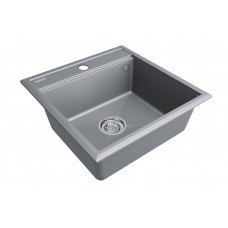 Мойка кварцевая STEPIA 50, IT-GRANIT, PM115051-GRM , серый металлик, 500х510, Paulmark