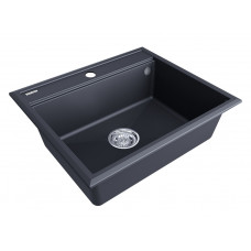 Мойка кварцевая STEPIA 60, IT-GRANIT, PM115951-AN, антрацит, 590х510, Paulmark