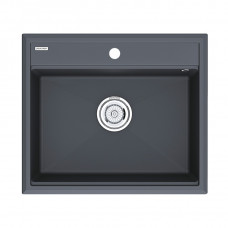 Мойка кварцевая STEPIA 60, IT-GRANIT, PM115951-AN, антрацит, 590х510, Paulmark