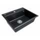Мойка кварцевая STEPIA 60, IT-GRANIT, PM115951-BLM, черный металлик, 590х510, Paulmark Мойка кварцевая STEPIA 60, IT-GRANIT, PM115951-BLM, черный металлик, 590х510, Paulmark