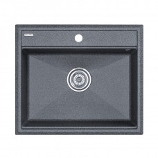 Мойка кварцевая STEPIA 60, IT-GRANIT, PM115951-DG, графит, 590х510, Paulmark