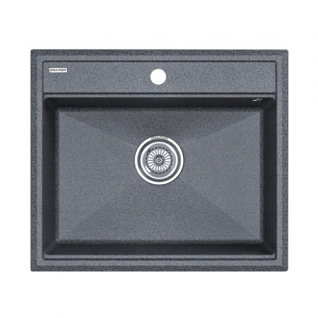 Мойка кварцевая STEPIA 60, IT-GRANIT, PM115951-DG, графит, 590х510, Paulmark Мойка кварцевая STEPIA 60, IT-GRANIT, PM115951-DG, графит, 590х510, Paulmark