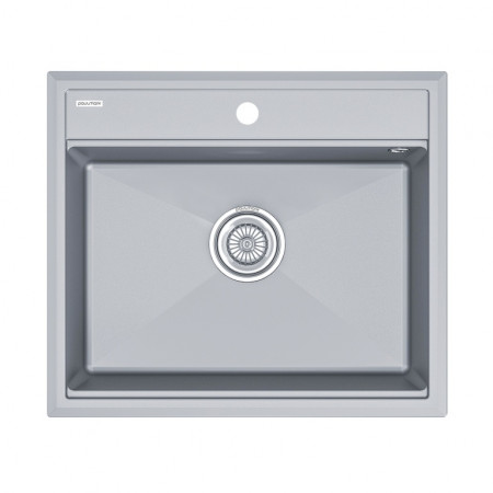 Мойка кварцевая STEPIA 60, IT-GRANIT, PM115951-GRM , серый металлик, 590х510, Paulmark