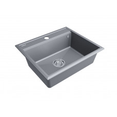 Мойка кварцевая STEPIA 60, IT-GRANIT, PM115951-GRM , серый металлик, 590х510, Paulmark