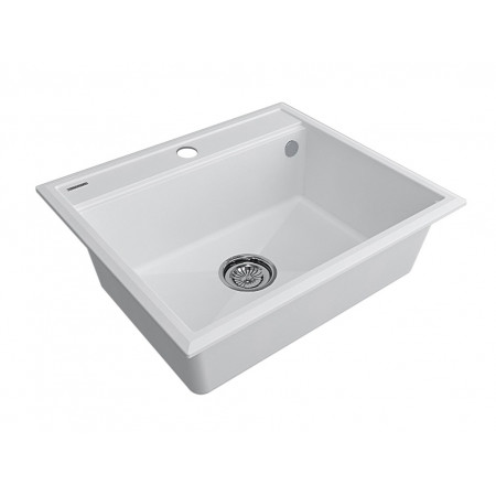 Мойка кварцевая STEPIA 60, IT-GRANIT, PM115951-WH , белый, 590х510, Paulmark Мойка кварцевая STEPIA 60, IT-GRANIT, PM115951-WH , белый, 590х510, Paulmark
