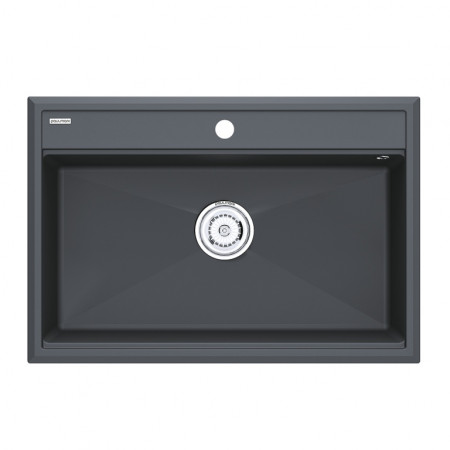 Мойка кварцевая STEPIA 80, IT-GRANIT, PM117551-AN, антрацит, 750х510, Paulmark