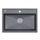 Мойка кварцевая STEPIA 80, IT-GRANIT, PM117551-DG, графит, 750х510, Paulmark