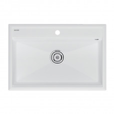 Мойка кварцевая STEPIA 80, IT-GRANIT, PM117551-WH , белый, 750х510, Paulmark
