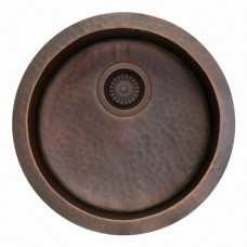 Мойка Seaman медная Natural Genova SMC-460E Antique Под стол 460 x 460