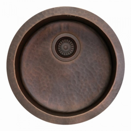 Мойка Seaman медная Natural Genova SMC-460E Antique Под стол 460 x 460