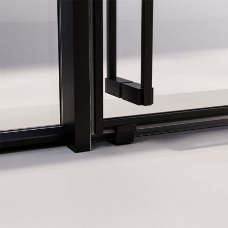 Душевая дверь Veconi Prato 300 B-L 1000x2000 черный матовый стекло прозрачное PR3/L-100-01-B-C4 Душевая дверь Veconi Prato 300 B-L 1000x2000 черный матовый стекло прозрачное PR3/L-100-01-B-C4