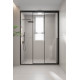 Душевая дверь Veconi Prato 300 B-L 1500x2000 черный матовый стекло прозрачное PR3/L-150-01-B-C4 Душевая дверь Veconi Prato 300 B-L 1500x2000 черный матовый стекло прозрачное PR3/L-150-01-B-C4
