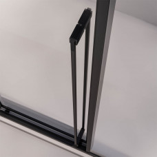Душевая дверь Veconi Prato 300 B-R 1500x2000 черный матовый стекло прозрачное PR3/R-150-01-B-C4