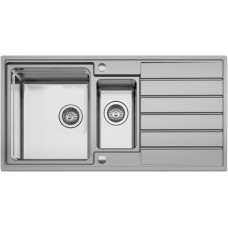 Мойка нерж. сталь Seaman Eco Roma SMR-9750B (вентиль-автомат) 970 x 500