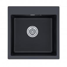 Мойка кварцевая KANTE 50, IT-GRANIT, PM105152-AN, антрацит, 510х520, Paulmark