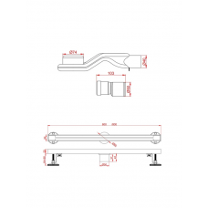 Душевой трап AltroBagno Stella 071224 BG (60)