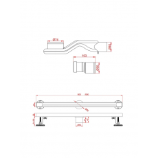 Душевой трап AltroBagno Stella 071225 Ni (80)