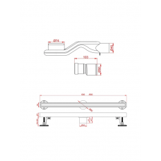 Душевой трап под плитку AltroBagno Supremo 071231 BC ( 60)
