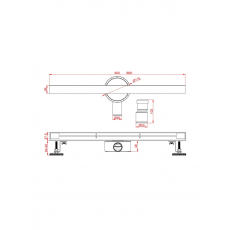 Душевой трап AltroBagno Trave 071221 BG (80)