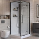 Душевая кабина BelBagno UNO-CAB-A-1-90-C-NERO-Bi-TOP-R правосторонняя Душевая кабина BelBagno UNO-CAB-A-1-90-C-NERO-Bi-TOP-R правосторонняя