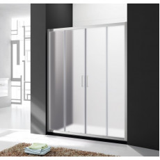 Дверь в проём Cezares MOLVENO-BF-2-170-P-Cr, 170х195, профиль хром, стекло Punto матовое