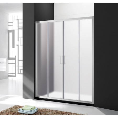 Дверь в проём Cezares MOLVENO-BF-2-170-P-Cr, 170х195, профиль хром, стекло Punto матовое