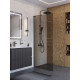 Душевая перегородка BelBagno UNO-L-1-TB-90-BR-GM профиль оружейная сталь, стекло бронза Душевая перегородка BelBagno UNO-L-1-TB-90-BR-GM профиль оружейная сталь, стекло бронза