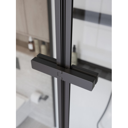 Душевая кабина BelBagno UNO-CAB-A-1-90-C-NERO-Bi-TOP-R правосторонняя Душевая кабина BelBagno UNO-CAB-A-1-90-C-NERO-Bi-TOP-R правосторонняя
