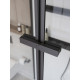 Душевая кабина BelBagno UNO-CAB-A-1-90-C-NERO-Bi-TOP-R правосторонняя Душевая кабина BelBagno UNO-CAB-A-1-90-C-NERO-Bi-TOP-R правосторонняя